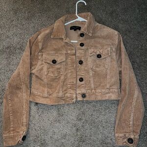 Cropped corduroy jacket